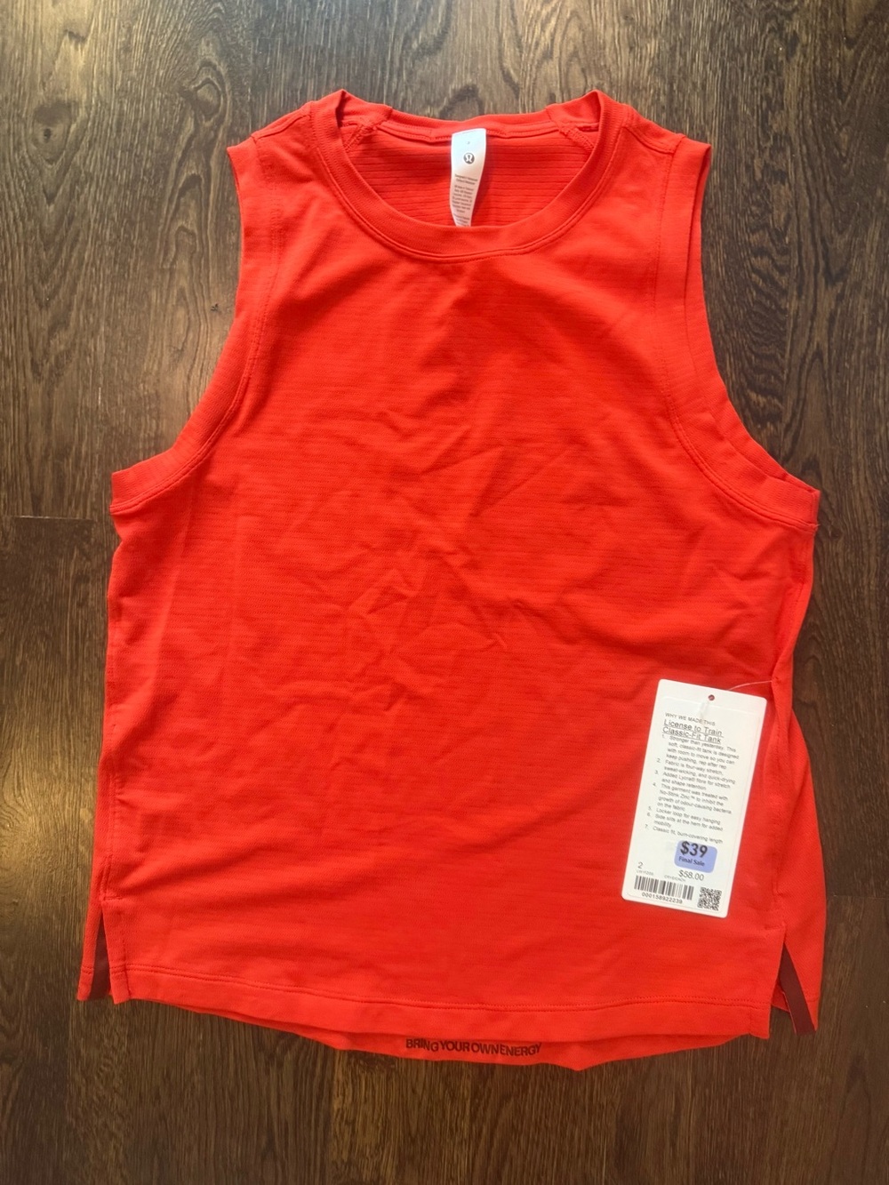 NWT Lululemon License to Train tank